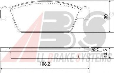 A.B.S. 37002 Тормозные колодки для DAEWOO (Дэу) A.B.S. 37002 Тормозные колодки для DAEWOO (Дэу)