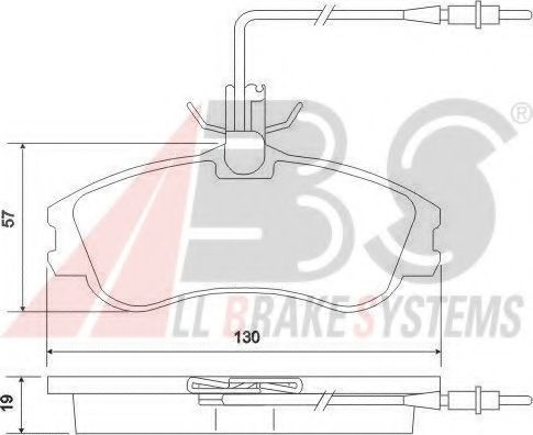 A.B.S. 37016 OE Тормозные колодки для PEUGEOT PARTNER SPACE (Пежо Партнер спэйс) A.B.S. 37016 OE Тормозные колодки для PEUGEOT PARTNER SPACE (Пежо Партнер спэйс)