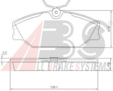 A.B.S. 37138 Тормозные колодки для RENAULT SCNIC I (Рено Сценик и) A.B.S. 37138 Тормозные колодки для RENAULT SCNIC I (Рено Сценик и)