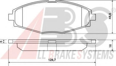 A.B.S. 37139 Тормозные колодки для DAEWOO LANOS / SENS (Дэу Ланос / сэнс) A.B.S. 37139 Тормозные колодки для DAEWOO LANOS / SENS (Дэу Ланос / сэнс)