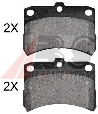 A.B.S. 37168 OE Тормозные колодки для DAIHATSU CUORE VI (Дайхатсу Cуорэ vи) A.B.S. 37168 OE Тормозные колодки для DAIHATSU CUORE VI (Дайхатсу Cуорэ vи)