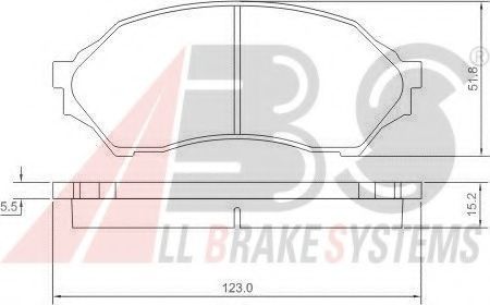 A.B.S. 37186 OE Тормозные колодки для MAZDA 323 F/P VI (Мазда 323 ф/п vи) A.B.S. 37186 OE Тормозные колодки для MAZDA 323 F/P VI (Мазда 323 ф/п vи)