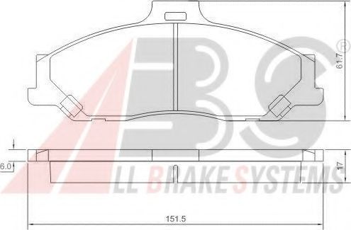 A.B.S. 37193 Тормозные колодки для MAZDA PROCEED/DRIFTER (Мазда Просид/дрифтэр) A.B.S. 37193 Тормозные колодки для MAZDA PROCEED/DRIFTER (Мазда Просид/дрифтэр)