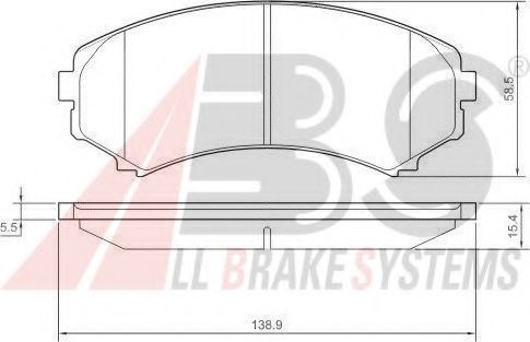 A.B.S. 37203 Тормозные колодки для MITSUBISHI SHOGUN IV (Митсубиши/митсубиси Шогун иv) A.B.S. 37203 Тормозные колодки для MITSUBISHI SHOGUN IV (Митсубиши/митсубиси Шогун иv)