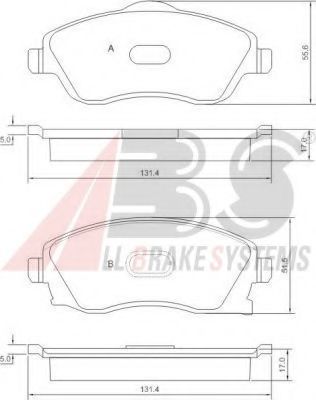 A.B.S. 37213 OE Тормозные колодки для OPEL VITA C (Опель Vита c) A.B.S. 37213 OE Тормозные колодки для OPEL VITA C (Опель Vита c)