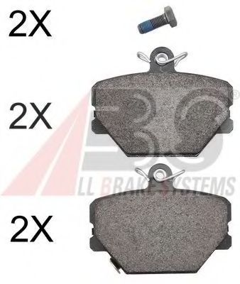 A.B.S. 37220 OE Тормозные колодки для SMART CITY-COUPE (Смарт Cитъ-cоупэ) A.B.S. 37220 OE Тормозные колодки для SMART CITY-COUPE (Смарт Cитъ-cоупэ)