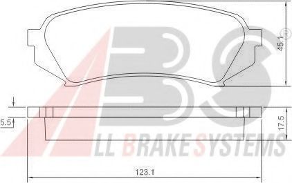 A.B.S. 37226 Тормозные колодки для TOYOTA PRADO (Тойота/тоета Прадо) A.B.S. 37226 Тормозные колодки для TOYOTA PRADO (Тойота/тоета Прадо)