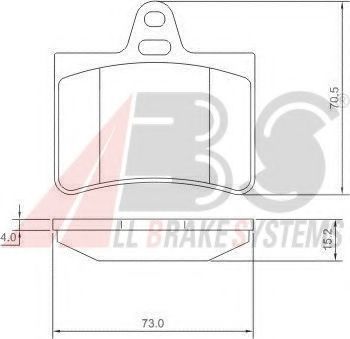 A.B.S. 37276 Тормозные колодки для CITROËN C5 II (CитроËн С5 2) A.B.S. 37276 Тормозные колодки для CITROËN C5 II (CитроËн С5 2)