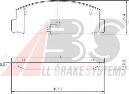 A.B.S. 37382 OE Тормозные колодки для MAZDA 323 F/P VI (Мазда 323 ф/п vи) A.B.S. 37382 OE Тормозные колодки для MAZDA 323 F/P VI (Мазда 323 ф/п vи)