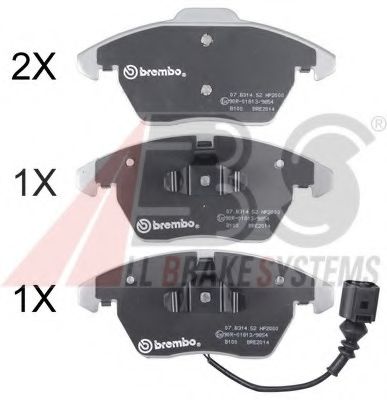 A.B.S. 37414S Тормозные колодки для AUDI TT (Ауди Тт) A.B.S. 37414S Тормозные колодки для AUDI TT (Ауди Тт)