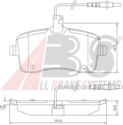A.B.S. 37430 Тормозные колодки для PEUGEOT 407 (Пежо 407) A.B.S. 37430 Тормозные колодки для PEUGEOT 407 (Пежо 407)