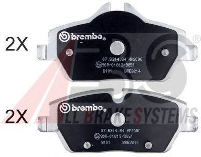 A.B.S. 37434S Тормозные колодки для MINI MINI CLUBVAN (Мини Мини cлубvан) A.B.S. 37434S Тормозные колодки для MINI MINI CLUBVAN (Мини Мини cлубvан)