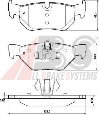A.B.S. 37437 Тормозные колодки для BMW (Бмв) A.B.S. 37437 Тормозные колодки для BMW (Бмв)