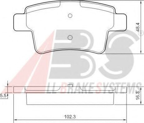 A.B.S. 37597 OE Тормозные колодки для CITROËN C4 PICASSO I (CитроËн С4 пикассо 1) A.B.S. 37597 OE Тормозные колодки для CITROËN C4 PICASSO I (CитроËн С4 пикассо 1)