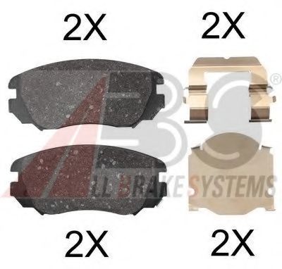 A.B.S. 37682 OE Тормозные колодки для SAAB 9-5 (Сааб 9-5) A.B.S. 37682 OE Тормозные колодки для SAAB 9-5 (Сааб 9-5)