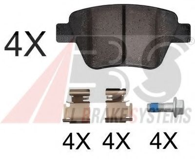 A.B.S. 37784 OE Тормозные колодки для SKODA SUPERB (Шкода Суперб) A.B.S. 37784 OE Тормозные колодки для SKODA SUPERB (Шкода Суперб)