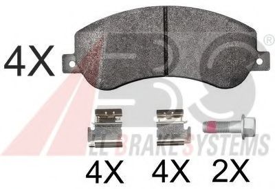 A.B.S. 37793 OE Тормозные колодки для VOLKSWAGEN AMAROK (Фольксваген Амарок) A.B.S. 37793 OE Тормозные колодки для VOLKSWAGEN AMAROK (Фольксваген Амарок)