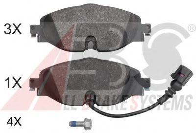 A.B.S. 37958 Тормозные колодки для VOLKSWAGEN (Фольксваген) A.B.S. 37958 Тормозные колодки для VOLKSWAGEN (Фольксваген)