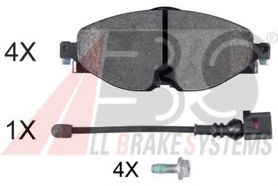 A.B.S. 37958 OE Тормозные колодки для VOLKSWAGEN (Фольксваген) A.B.S. 37958 OE Тормозные колодки для VOLKSWAGEN (Фольксваген)
