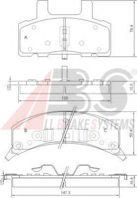 A.B.S. 38369 Тормозные колодки для CHEVROLET TAHOE (Шевроле Тахоэ) A.B.S. 38369 Тормозные колодки для CHEVROLET TAHOE (Шевроле Тахоэ)