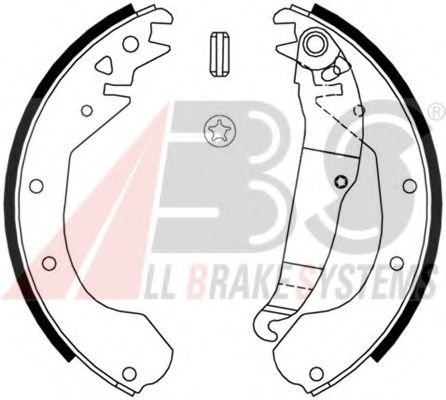 A.B.S. 8807 Тормозные колодоки 