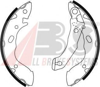 A.B.S. 8898 Тормозные колодоки 