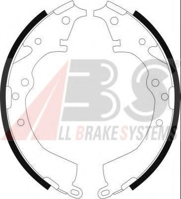 A.B.S. 8978 Тормозные колодоки 