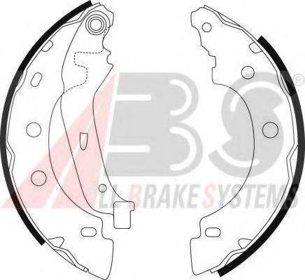 A.B.S. 9031 Тормозные колодоки 