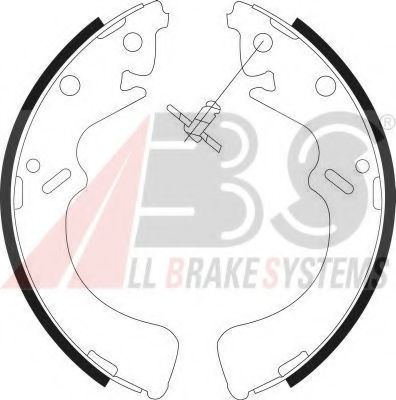 A.B.S. 9037 Тормозные колодоки 