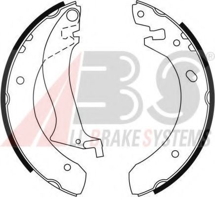 A.B.S. 9055 Тормозные колодоки 