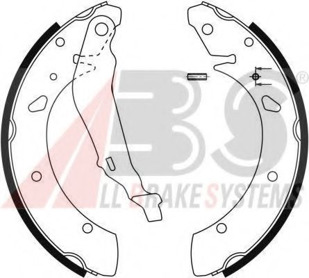 A.B.S. 9076 Тормозные колодоки 