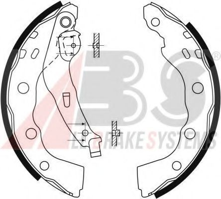 A.B.S. 9088 Тормозные колодоки 