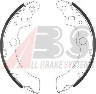 A.B.S. 9102 Тормозные колодоки 