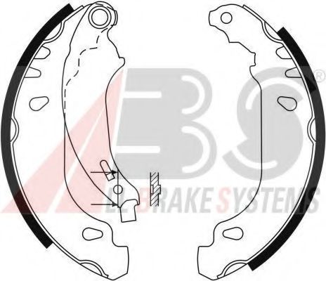 A.B.S. 9124 Тормозные колодоки для PEUGEOT 206 (Пежо 206) A.B.S. 9124 Тормозные колодоки для PEUGEOT 206 (Пежо 206)