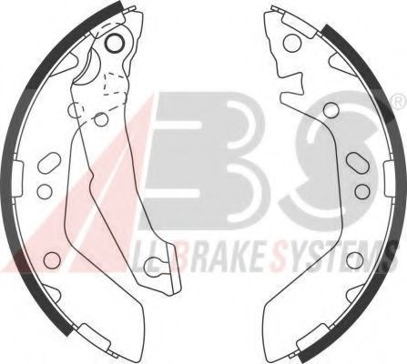 A.B.S. 9148 Тормозные колодоки 