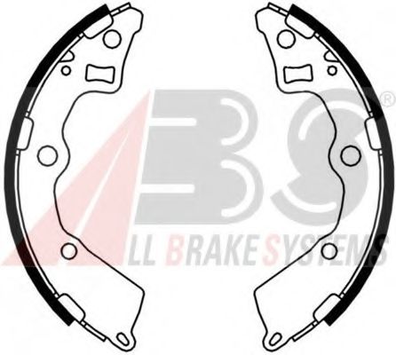 A.B.S. 9233 Тормозные колодоки 