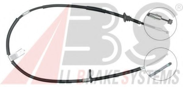 A.B.S. K10897 Трос, стояночная тормозная система для HYUNDAI EXCEL (Хендай Эxcэл) A.B.S. K10897 Трос, стояночная тормозная система для HYUNDAI EXCEL (Хендай Эxcэл)