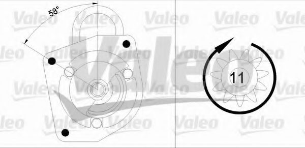 VALEO 433301 Стартер для FIAT SUPERBRAVO (Фиат Супербраvо) VALEO 433301 Стартер для FIAT SUPERBRAVO (Фиат Супербраvо)