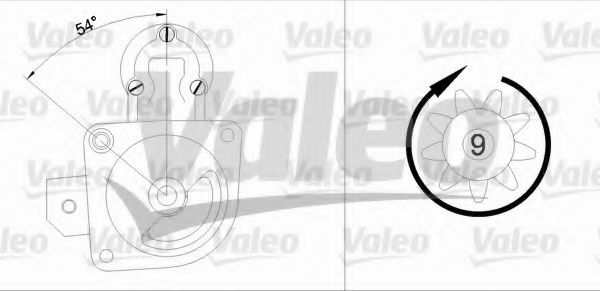 VALEO 433304 Стартер для PEUGEOT 309 (Пежо 309) VALEO 433304 Стартер для PEUGEOT 309 (Пежо 309)