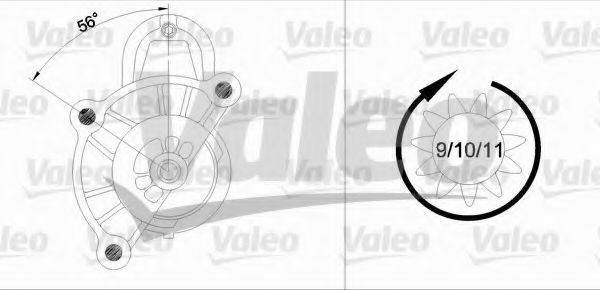 VALEO 433305 Стартер для PEUGEOT 407 (Пежо 407) VALEO 433305 Стартер для PEUGEOT 407 (Пежо 407)