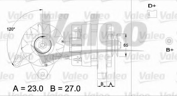 VALEO 433387 Генератор для PEUGEOT 305 II (Пежо 305 2) VALEO 433387 Генератор для PEUGEOT 305 II (Пежо 305 2)