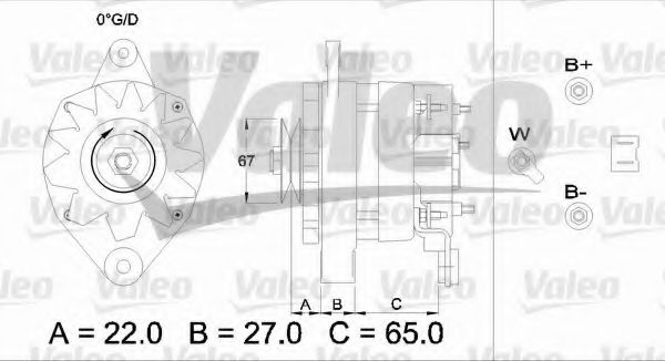 VALEO 433447 Генератор для RENAULT ESPACE I (Рено Эспаcэ и) VALEO 433447 Генератор для RENAULT ESPACE I (Рено Эспаcэ и)
