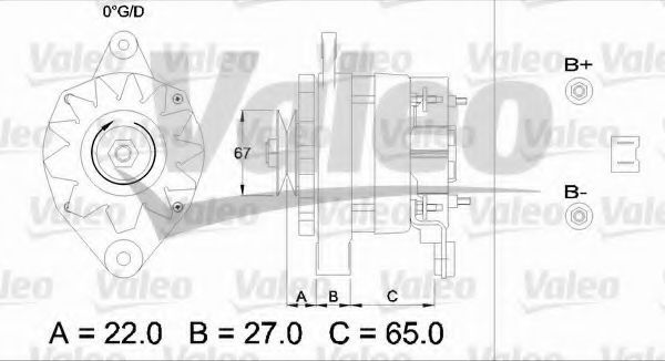 VALEO 433448 Генератор для RENAULT ESPACE I (Рено Эспаcэ и) VALEO 433448 Генератор для RENAULT ESPACE I (Рено Эспаcэ и)