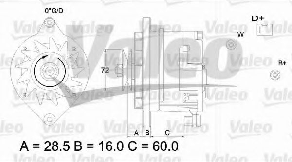 VALEO 433483 Генератор для LADA 111 (Лада 111) VALEO 433483 Генератор для LADA 111 (Лада 111)