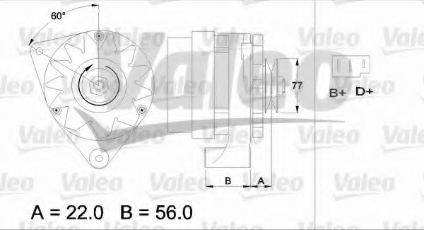 VALEO 436100 Генератор для ALFA-ROMEO (Алфа-ромэо) VALEO 436100 Генератор для ALFA-ROMEO (Алфа-ромэо)