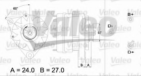 VALEO 436102 Генератор для ALFA-ROMEO (Алфа-ромэо) VALEO 436102 Генератор для ALFA-ROMEO (Алфа-ромэо)