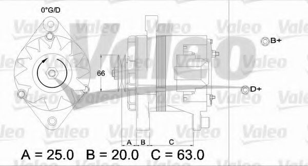 VALEO 436103 Генератор для FIAT SUPERBRAVO (Фиат Супербраvо) VALEO 436103 Генератор для FIAT SUPERBRAVO (Фиат Супербраvо)