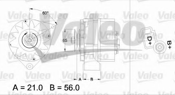 VALEO 436153 Генератор для OPEL ASCONA B (Опель Асcона б) VALEO 436153 Генератор для OPEL ASCONA B (Опель Асcона б)