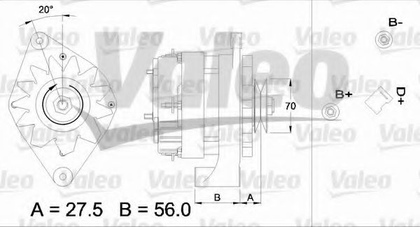 VALEO 436161 Генератор для OPEL OMEGA A (Опель Омэга а) VALEO 436161 Генератор для OPEL OMEGA A (Опель Омэга а)