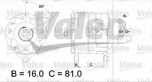 VALEO 436166 Генератор для FORD TRANSIT (Форд Трансит) VALEO 436166 Генератор для FORD TRANSIT (Форд Трансит)